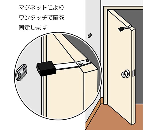 上框マグネット戸当り 白いバックに配置された、サンプルを代表するシンプルなデザインの製品が並ぶ様子