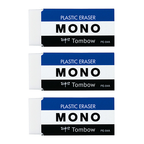 MONO消しｺﾞﾑ 1ﾊﾟｯｸ(3個)
