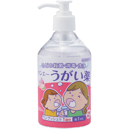ｹﾝｴｰ うがい薬CP ﾋﾟｰﾁ味 300mL 1本画像