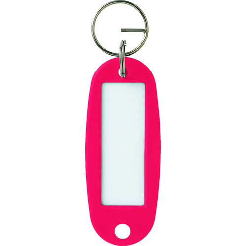 ＯＰ　キーホルダー名札　ハードタイプ　１０枚　赤画像