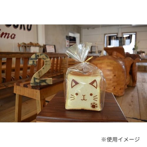 食パン袋 PP食パン1斤袋 ネコ 100枚入 パケドゥソレイユ画像