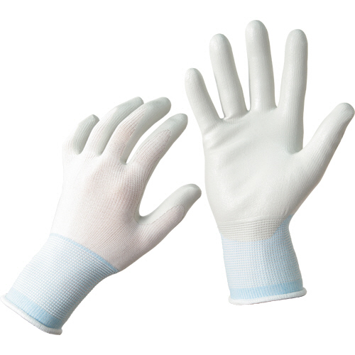 ﾆﾄﾘﾙ 背抜き手袋 S ﾎﾜｲﾄ/ﾌﾞﾙｰ 1ｾｯﾄ(25双:5双×5ﾊﾟｯｸ)画像