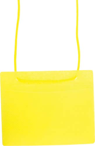 カラーイベント名札（名刺サイズ）　黄　３００個入