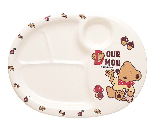 メラミン　子供食器　デュールムー　ランチ皿（大）MC-31-DM画像