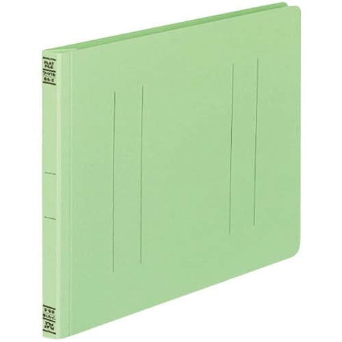 フラットファイルＶ樹脂とじ具　Ｂ５横　緑　１０冊画像