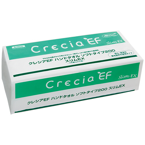 ｸﾚｼｱ EFﾊﾝﾄﾞﾀｵﾙ ｽﾘﾑEX 200組 1ﾊﾟｯｸ画像