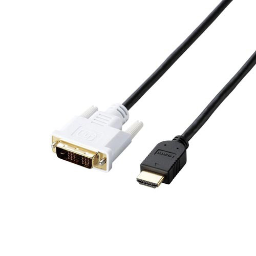ＨＤＭＩ－ＤＶＩ変換ケーブル　２ｍ　ブラック画像