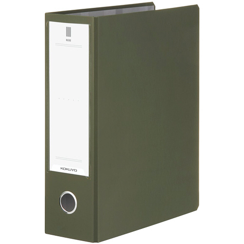 ﾁｭｰﾌﾞﾌｧｲﾙ(NEOS) A4ﾀﾃ 800枚収容 80mmとじ 背幅95mm ｵﾘｰﾌﾞｸﾞﾘｰﾝ 1冊画像