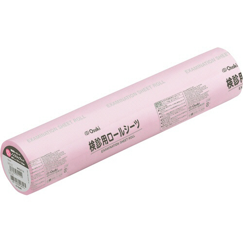 検診用ﾛｰﾙｼｰﾂ ﾉﾝｽﾘｯﾌﾟ 3730 37×30cm 120回分 ﾐｼﾝ目あり ﾋﾟﾝｸ84134 1本画像