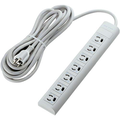 ＲｏＨＳ対応ＯＡタップ２・３Ｐ／７個口／５ｍ　白画像