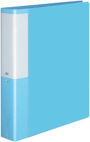 クリヤーＢポジティ替紙式薄青Ａ４縦背幅５３ｍｍ４冊画像