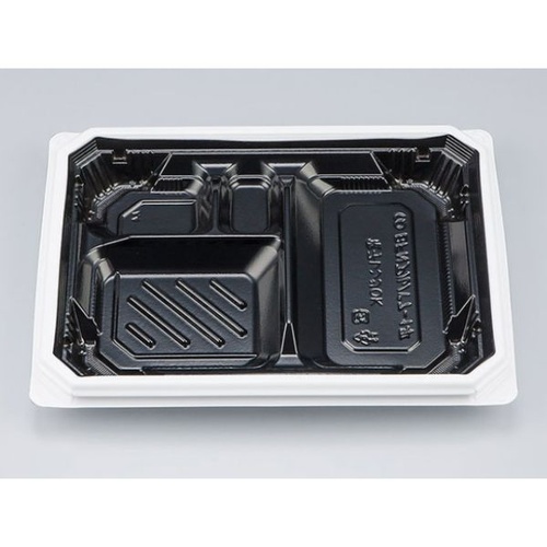 シーピー化成 弁当容器 BFNアルバ7-1平 BW 本体 発泡画像