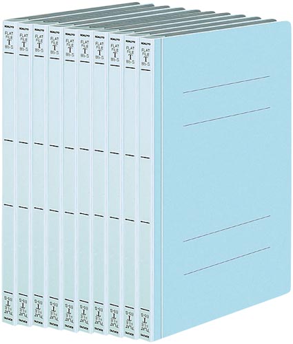 フラットファイルＴ　Ａ４縦　青　１０冊