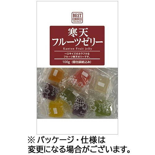 ﾍﾞｽﾄﾁｮｲｽ 寒天ﾌﾙｰﾂｾﾞﾘｰ 100g 1ｾｯﾄ(15ﾊﾟｯｸ)