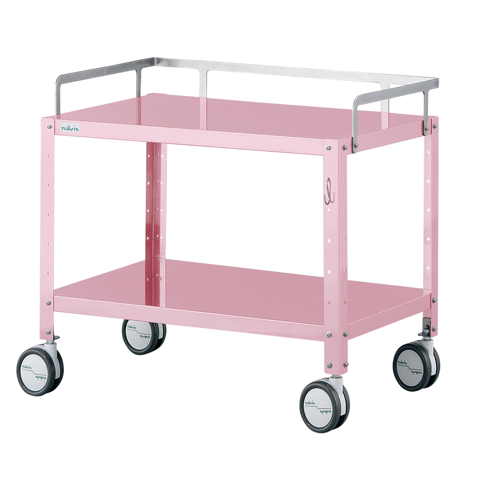 ミニカラフルステンワゴン（フック付き・低床タイプ）　レギュラー　ピンク画像