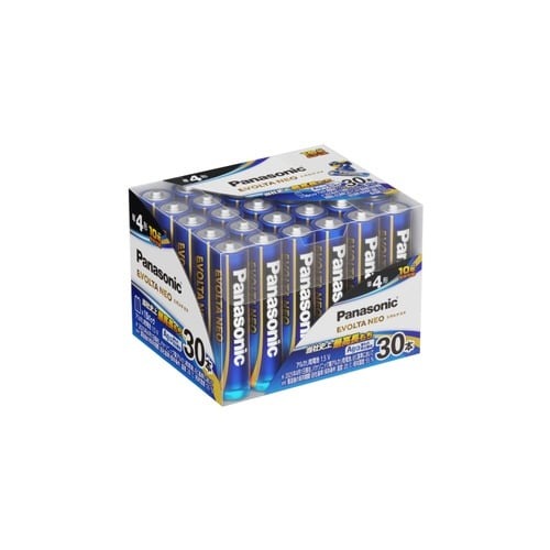 乾電池エボルタＮＥＯ　３０本　単４画像