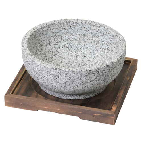 ビビンバ鍋 置台付き 16cm 韓味家 天然石画像