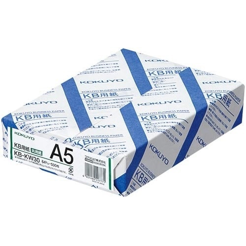 ＫＢ用紙（共用紙）　Ａ５　５００枚×１０画像