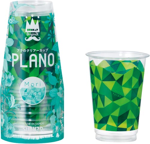 プラのクリアーカップ　森３００ｍｌ　８個画像