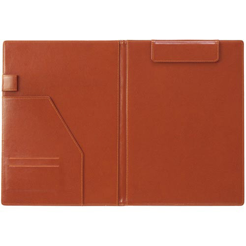 クリップファイル　ベルポスト　Ａ４　縦　ブラウン画像