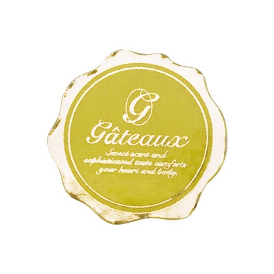 ６５８５４ケーキピック　ガトー花型（金）画像