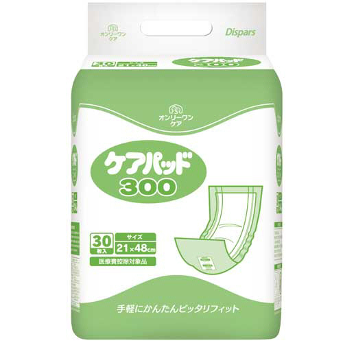 ﾃﾞｨｽﾊﾟｰｽ ｹｱﾊﾟｯﾄﾞ300 1ｾｯﾄ(300枚:30枚×10ﾊﾟｯｸ)画像