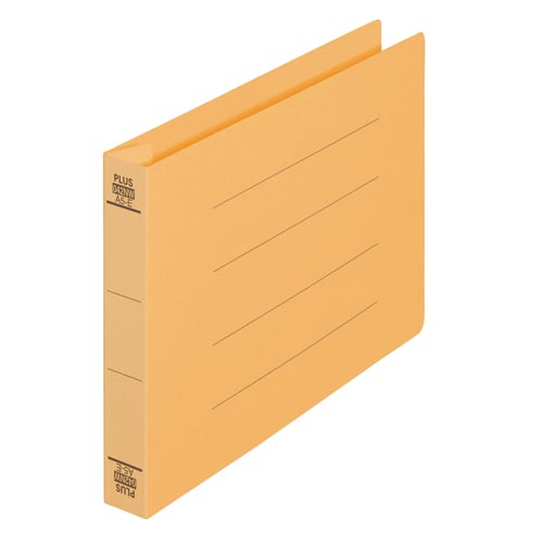 フラットファイル　厚とじ３００　Ａ５横　イエロー画像