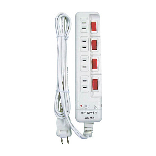 雷ｶﾞｰﾄﾞ付 4個口4ｽｲｯﾁ省ｴﾈﾀｯﾌﾟ 1個画像