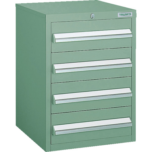 LVR型ｷｬﾋﾞﾈｯﾄ 392×412×H540 引出4段 緑 1台