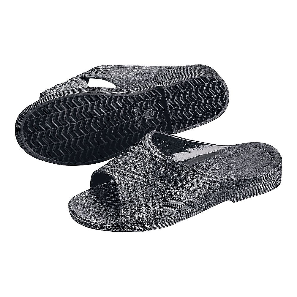 紳士シャワーサンダル　前あき　M　ブラック画像