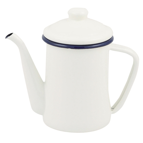コーヒーポット 600ml ホーロー ホワイト画像