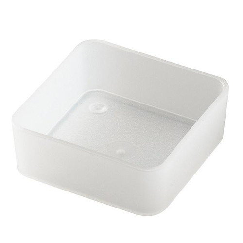 小物トレー 幅7×奥行7×高さ3cm 半透明 squ＋ ナチュラ ソーフィス画像