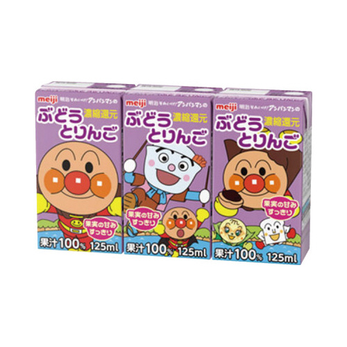 アンパンマンのぶどうとリンゴ　１２５ｍｌ　３６本画像