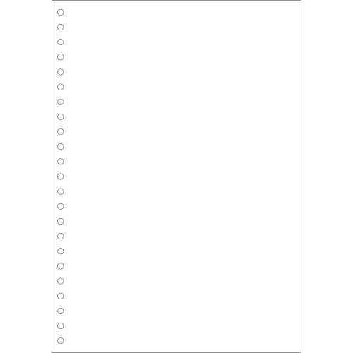 白紙 (A4縦･23穴) 単票 1箱(2000枚)画像