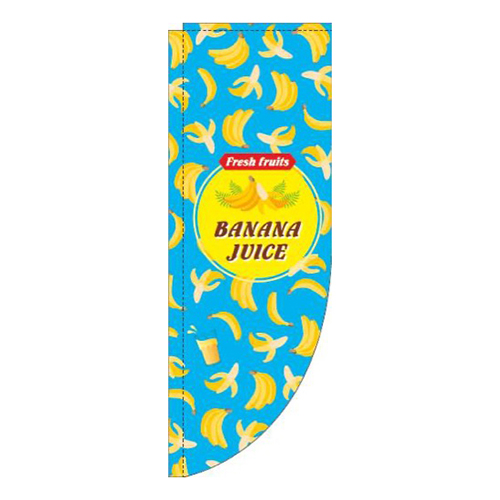 BANANA JUICE英字柄水色Rのぼり(棒袋仕様)画像