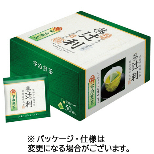 辻利 三角ﾊﾞｯｸﾞ 宇治煎茶 1箱(50ﾊﾞｯｸﾞ)画像
