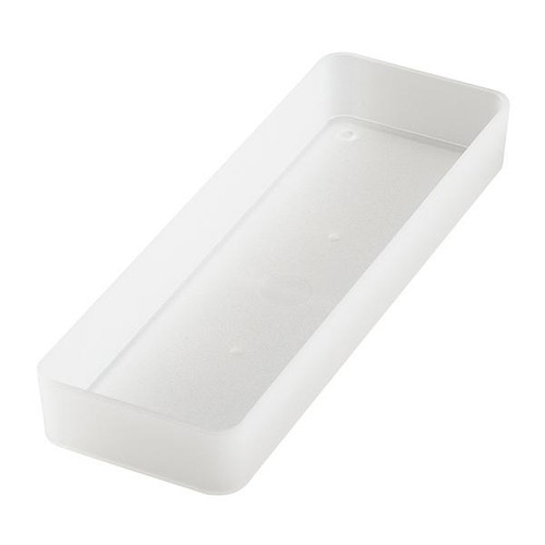 小物トレー 幅8×奥行24×高さ4cm 半透明 squ＋ ナチュラ ソーフィス画像