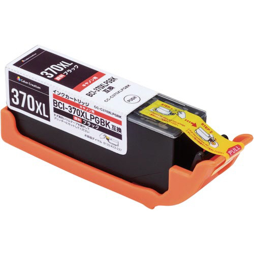 互換インク　ＢＣＩ－３７０ＸＬＰＧＢＫ　ブラック画像