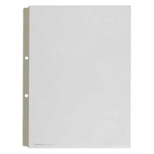 ｶﾗｰｶﾞｰﾄﾞﾎﾟｹｯﾄ A4ﾀﾃ 2穴 ｸﾞﾚｰ 1ｾｯﾄ(100枚:10枚×10ﾊﾟｯｸ)画像