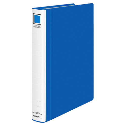 ﾁｭｰﾌﾞﾌｧｲﾙ(ｴｺﾂｲﾝR)(間伐材)両開き A4ﾀﾃ 30mmとじ 背幅45mm 青 1ｾｯﾄ(10冊)画像