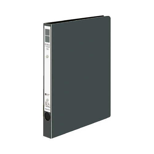 リングファイル＜ＥＲ＞Ｒ－ＰＰ表紙Ｂ５縦２穴濃灰画像