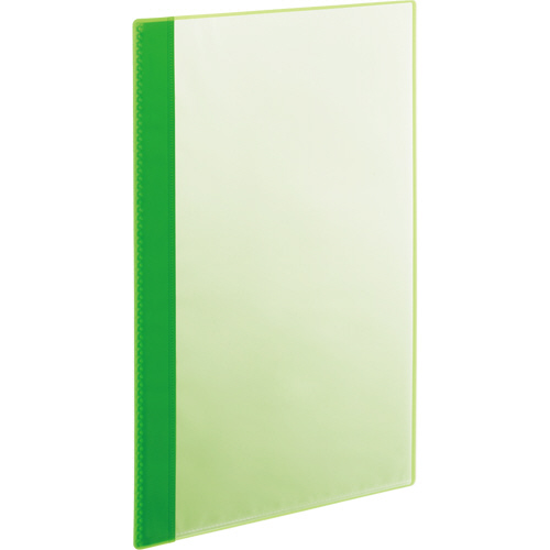 薄型ｸﾘｱﾌﾞｯｸ(角まる)A4ﾀﾃ5ﾎﾟｹｯﾄ 背幅2mmｸﾞﾘｰﾝ 1ｾｯﾄ(50冊:5冊×10ﾊﾟｯｸ)画像