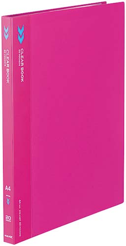 クリヤーブックＫ２　固定式Ａ４縦２０Ｐピンク１０冊画像