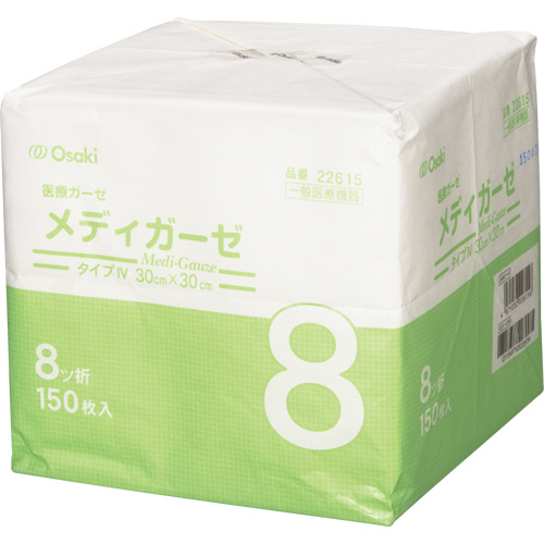 ﾒﾃﾞｨｶﾞｰｾﾞ 30×30cm 8ﾂ折 1ﾊﾟｯｸ(150枚)