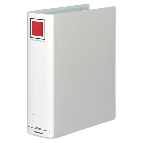 ﾁｭｰﾌﾞﾌｧｲﾙ(ｴｺﾂｲﾝR) A4ﾀﾃ 700枚収容 70mmとじ 背幅85mm ｼﾙﾊﾞｰ 1冊画像