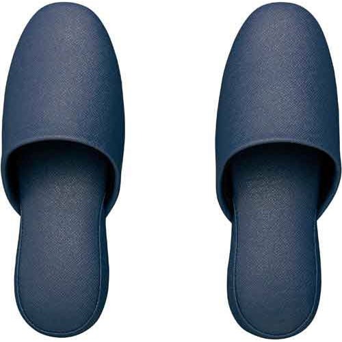 抗菌レザー調ビニールスリッパ　ネイビーＭ　４０足入画像