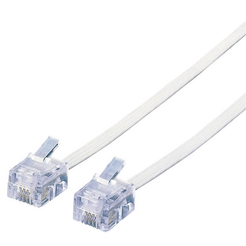 ｽﾘﾑﾓｼﾞｭﾗｹｰﾌﾞﾙ 6極4芯 ﾎﾜｲﾄ 10m 1本画像