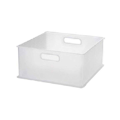 カラーボックス 横置き インナーボックス 収納 1／3 ナチュラ インボックス プラスチック 日本製 クリア画像