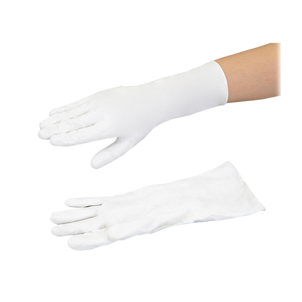 ニトリルフィット　薄手　モデルローブ　ホワイト　S画像