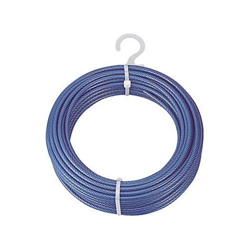 PVC被覆ﾒｯｷ付ﾜｲﾔｰﾛｰﾌﾟ 4mm×30m 1巻画像